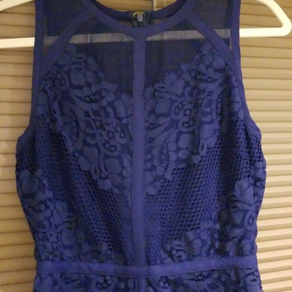 Adelyn Rae blue lace dress - Picture 3 of 9